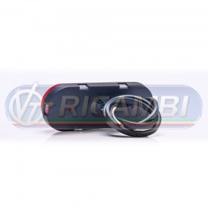 FANALINO INGOMBRO STRISCIA A LED A ELLISSE C/STAFFA ROSSO
